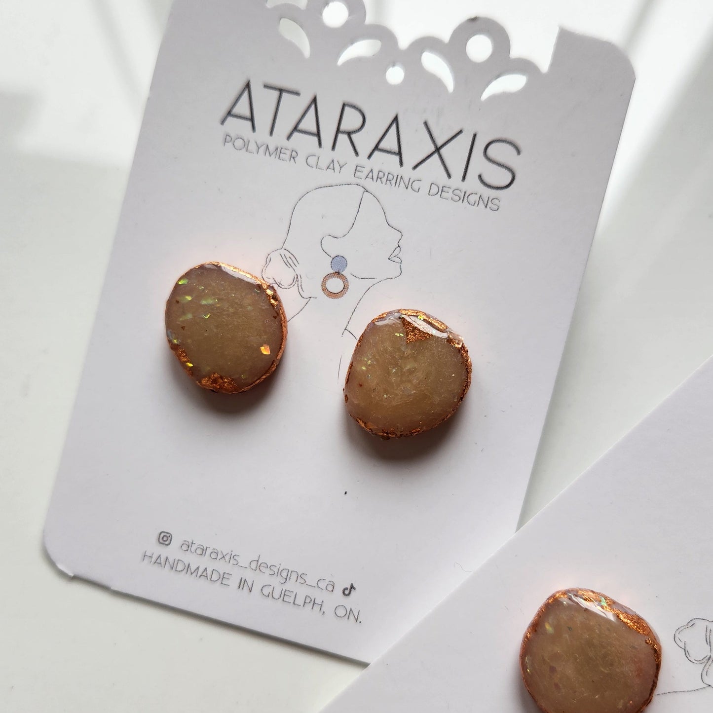 Stone Stud Earrings