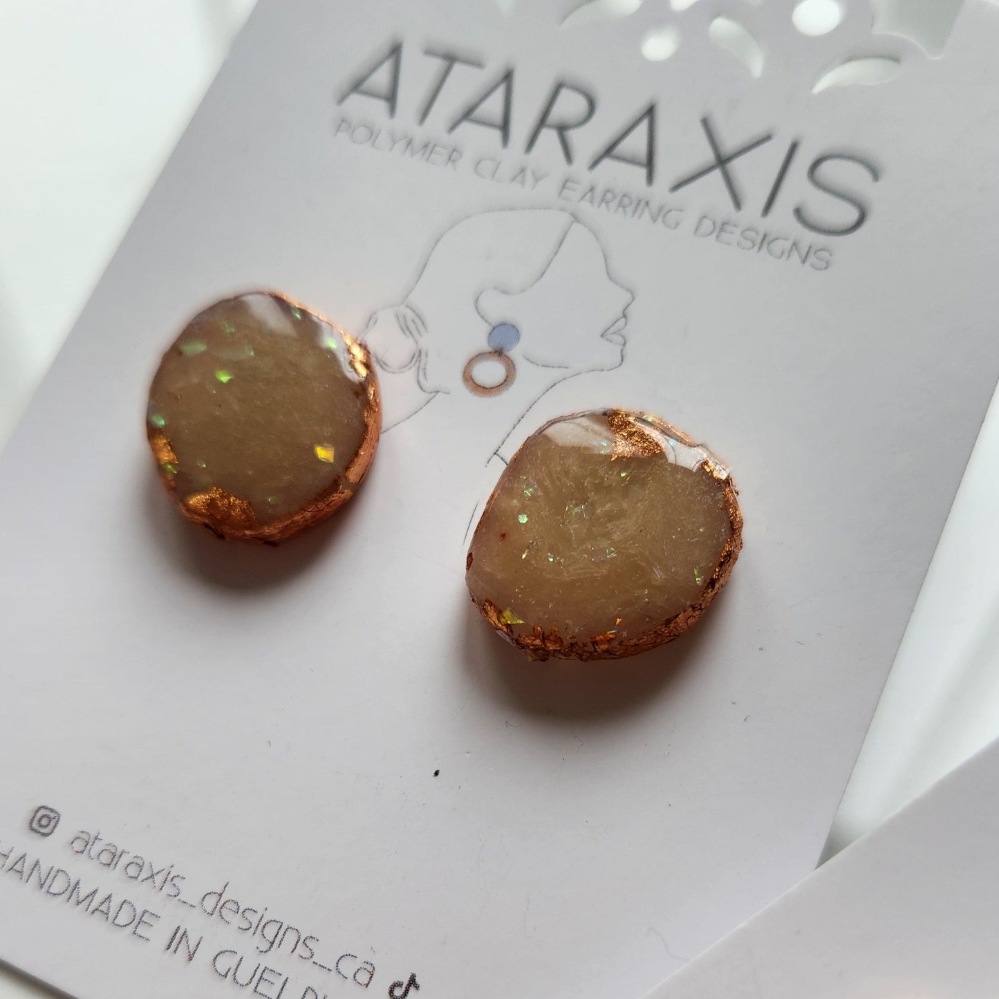 Stone Stud Earrings