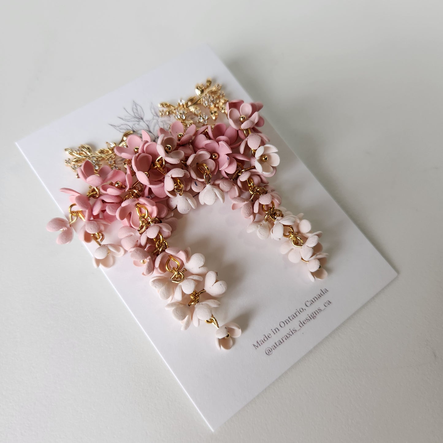 Wisteria inspired Floral Earrings