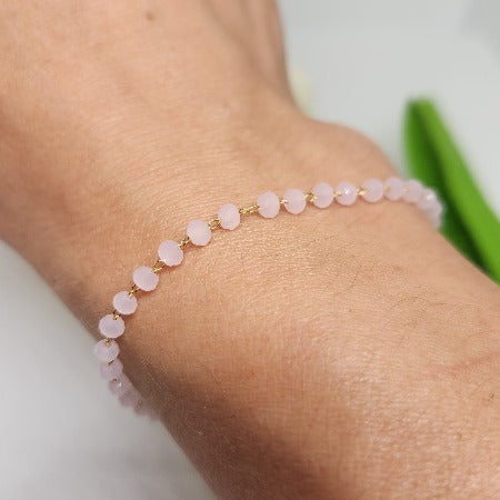 Dainty bracelet (pink)