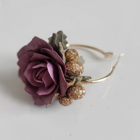 Sugar Plum Floral Earrings