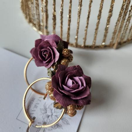 Sugar Plum Floral Earrings