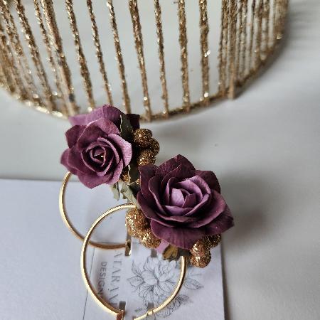 Sugar Plum Floral Earrings