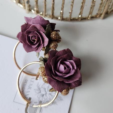 Sugar Plum Floral Earrings