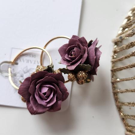 Sugar Plum Floral Earrings