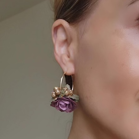 Sugar Plum Floral Earrings