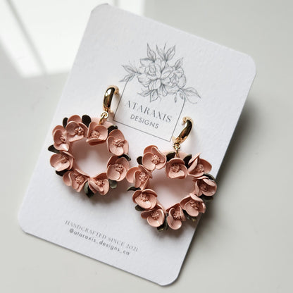 Floral Heart Earrings