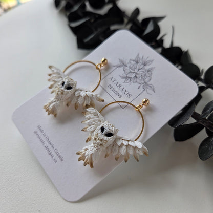 Snowy Owl Earrings
