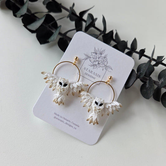 Snowy Owl Earrings