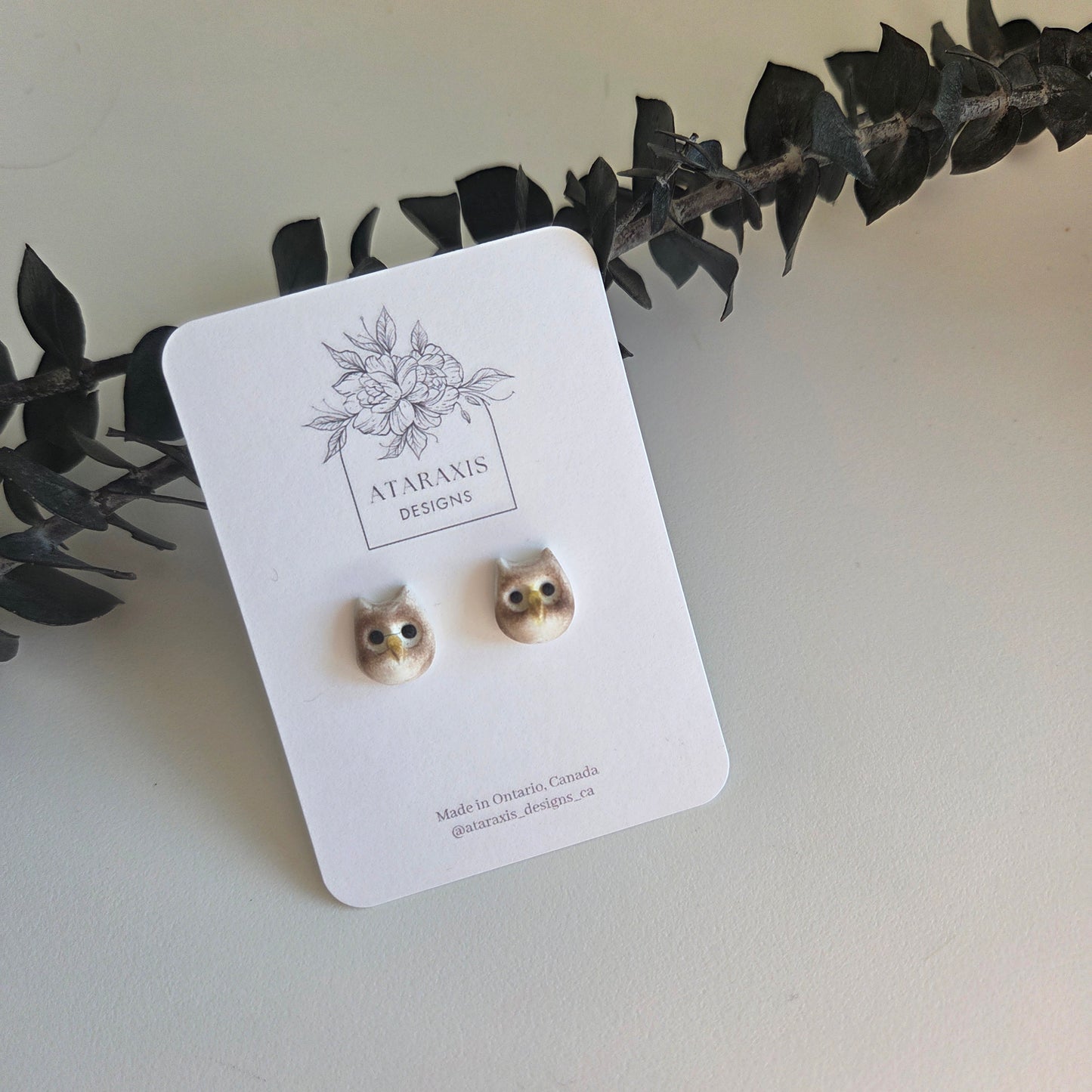 Owl Stud Earrings
