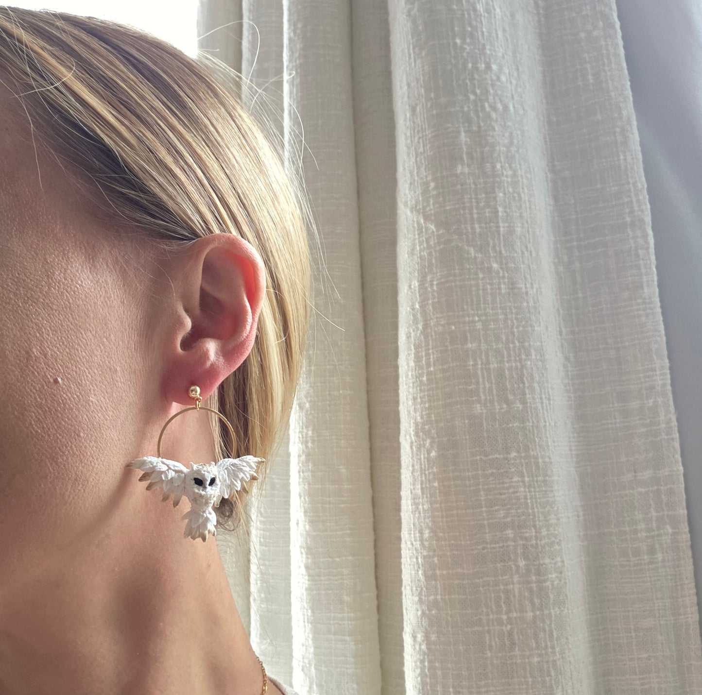 Snowy Owl Earrings
