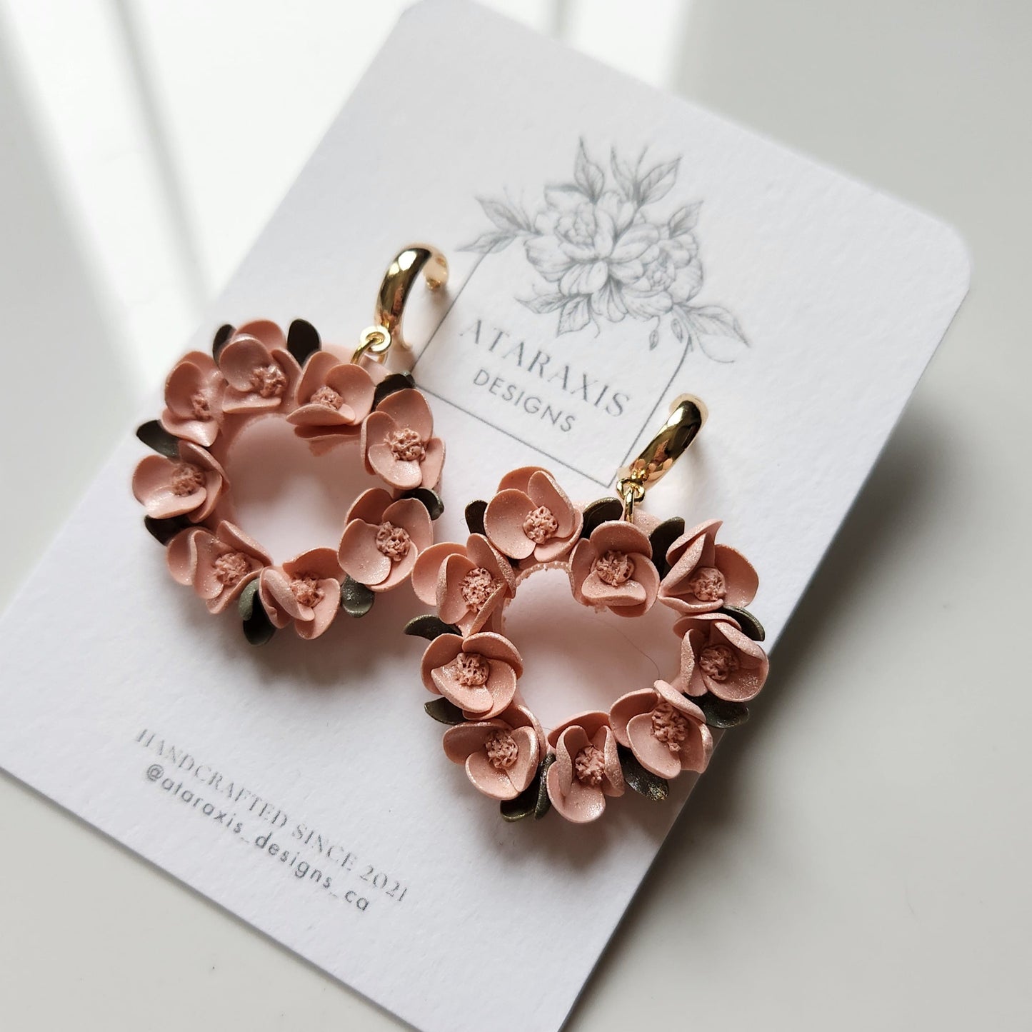 Floral Heart Earrings